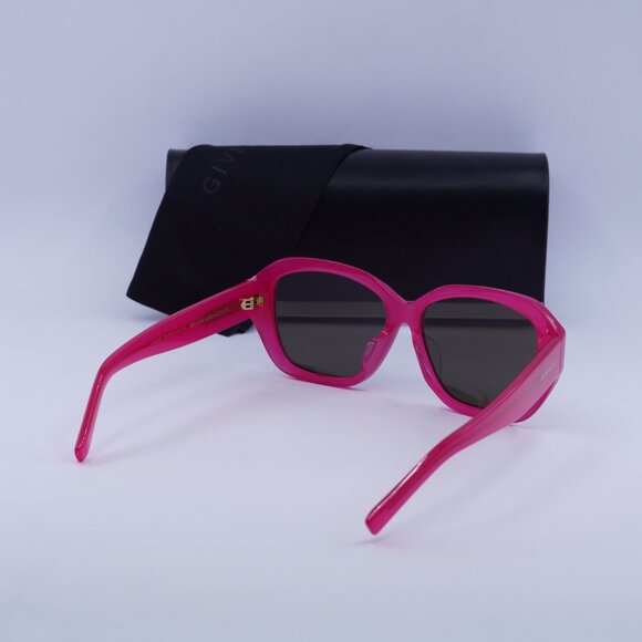 ?️ New Givenchy GV40075F 75E Sunglasses - Fuxia Frame, Grey Lenses main image 4